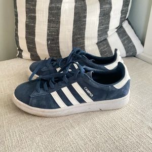 Adidas Originals Campus Suede Men's Blue & White Shoes Sneakers DB1019 Size 6